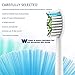 PCS Professional Sonic Electric Toothbrush Replacement Heads for T-7S, 3 Count (White)
