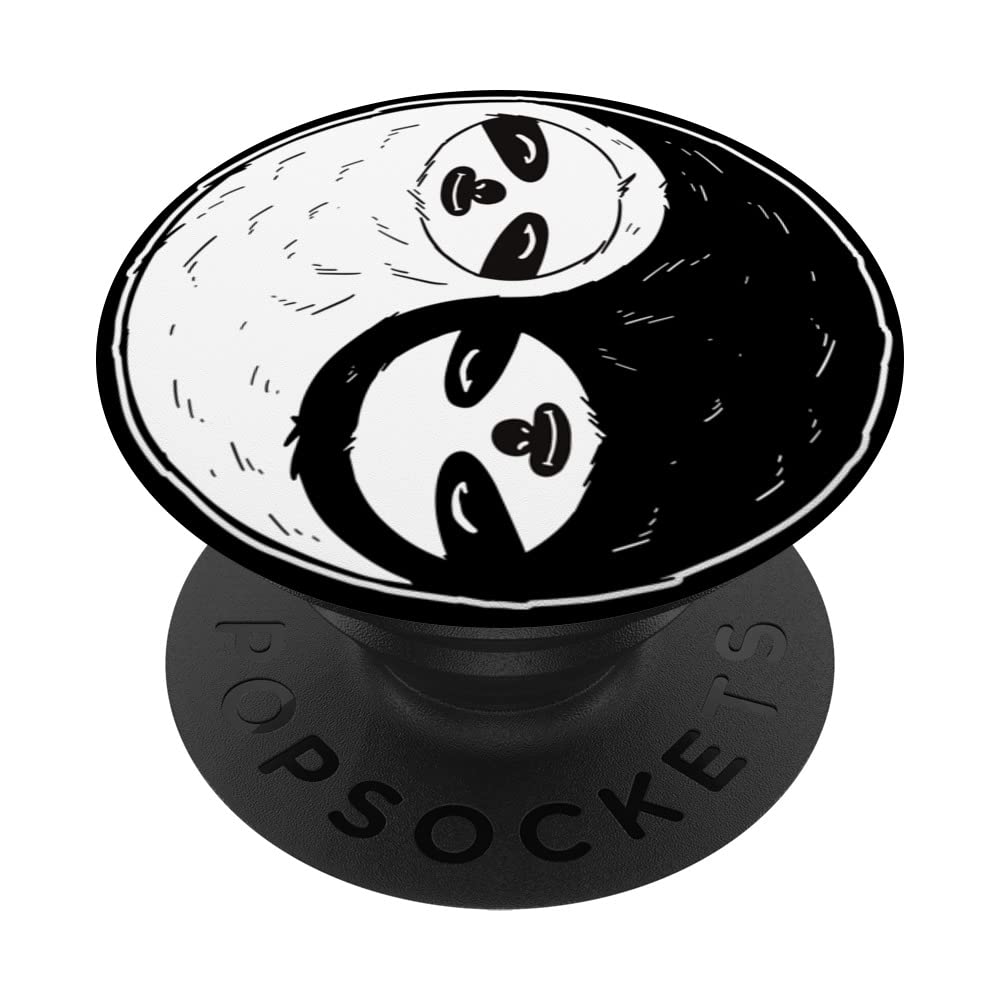 Keep Calm Bro. Sloth Yin Yang Design. Lustiges und Cooles PopSockets Swappable PopGrip