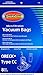 Oreck Vacuum Cleaner Bags To Fit Style 713 Or Type CC Upright Models 8 Bags