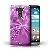 KOBALT Protective Hard Back Phone Case / Cover for LG G3/D850/D855 | Pink Flower Design | Floral Fairy Drops Collection