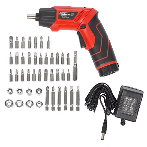 Stalwart 75PT1000 Pivoting Screwdriver 45 Pc. SetPivoting Cordless