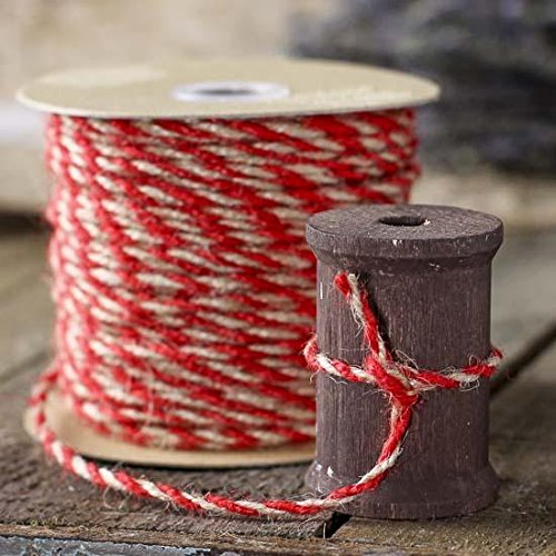50 Yards of Pink and Brown Twisted Jute Cord for Crafting, Creating, and Embellishing