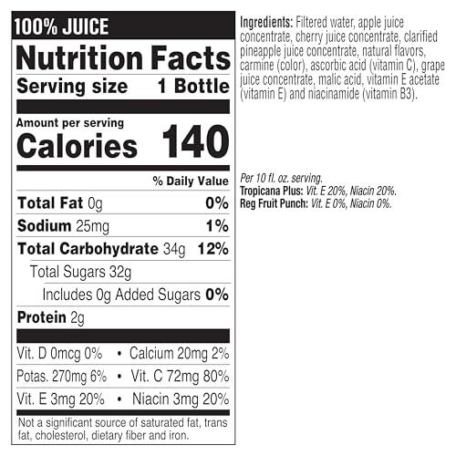 TROPICANA 100% FRUIT MEDLEY JUICE,SINGLE SERVE, 10 FL OZ BOTTLES (PACK OF 24) – REAL FRUIT JUICE, VITAMIN C, B & E RICH, NO ADDED SUGARS, NO ARTIFICIAL FLAVORS