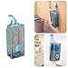 2Pcs Plastic Bag Holder,Hanging Storage Mesh Garbage Dispensers Folding Trash bags Holder Organizer Recycling Shopping Pocket Hanging Containers for Kitchen Bathroom Office