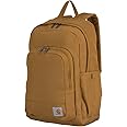 Carhartt 25L Classic Backpack, Durable Water-Resistant Pack with Laptop Sleeve, Brown, One Size