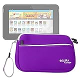 DURAGADGET Purple Water Resistant Neoprene Carry Case With Front Storage Pocket For The New Kurio 7S (96125) & Kurio 7