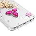 Galaxy S8 Plus Case, YOKIRIN Crystal Clear Transparent Handmade Bling Shiny Crystal Diamond Design PC Hard Shell Full Protective Case Cover for Samsung Galaxy S8 Plus + Crown Dust Plug,Butterfly