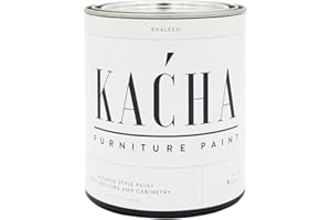 Kacha Furniture Paint | White Chalk Style Paint for Furniture, Cabinets, and Crafts | Quart - 32 oz | Khaleesi | Low VOC | Matte | (Topcoat Required)