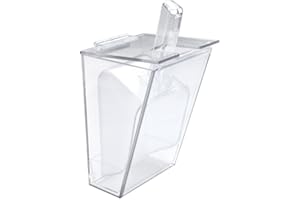 Cal-Mil 356 Wall Mount Scoop Holders, 6" W x 5.25" D x 11.5" H, Clear