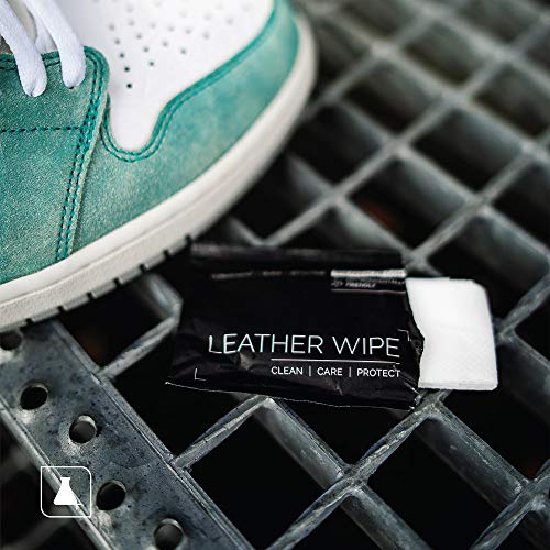 Sneaker LAB Leather Shoe Cleaning & Conditioning Wipes | 12 Individual Wipes Per Pack | Welcome To The Future Of Shoe Care