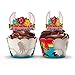 Llama Party Supplies Cupcake Toppers and Wrappers - Set of 24 - Fiesta party supplies (Llama)