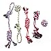 Pacific Pups Products Dog Rope Toys for Medium Dogs & Small Dogs 5 Pack - Puppy Teething Toys and Small Dog Toys - 5 Puppy Chew Toys for Teething