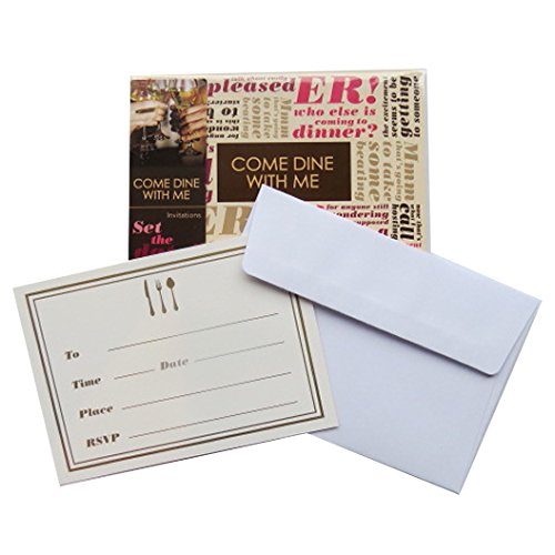 Come Dine With Me - Place Cards & Glass Markers - Put them in their