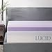 Lucid 3 Inch Lavender Infused Memory Foam Mattress Topper - Ventilated Design – Pressure Relieving Bed Topper - Mattress Pad – CertiPur Certified - Twin Size