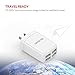 Yoobao US Portable 4 Port USB Wall Charger Plug Multi USB Charger Phone Charging Block Adapter Compatible iPhone X/ 8 Plus/ 8, iPad, Samsung Galaxy, Nexus 6P/ 5X, and Most Digital Devices - White