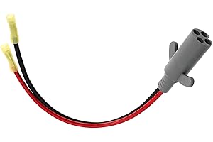 VIWEREL Trolling Motor Power Plug with 2-Prong 4 Holes Replace 8M4000953 Connect with 50A 12V 24V 36V Motors for Minn Kota Motor