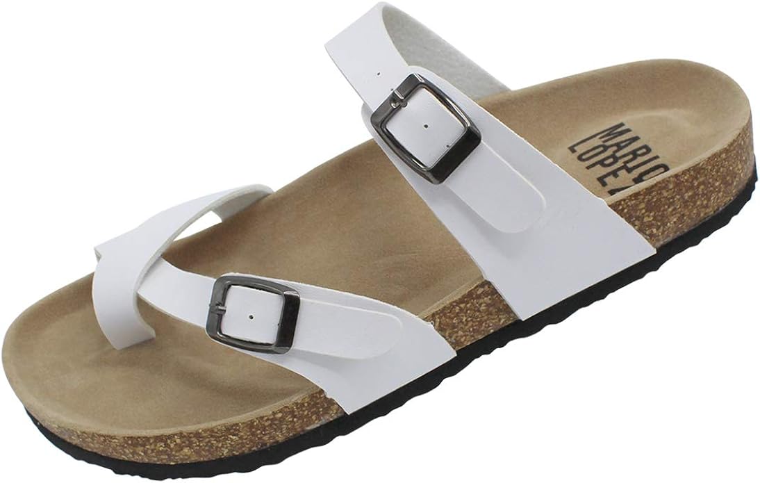mens sandals double buckle