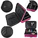 Hotrose Professional Makeup Case Cosmetic Bag Beauty Brush Organizer Storage Make Up Box 3 Layer Large Capacity with Adjustable Strap for Artist Travel