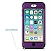 ULAK iPod Touch 7th Generation Case, iPod Touch 6 Case, Heavy Duty Shockproof High Impact Protective Case with Dual Layer Soft Silicone + Hard PC for Apple iPod Touch 7/6/5, Purple