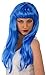 Kangaroo Costume Wigs - Glamorous Blue Wig with Bangs