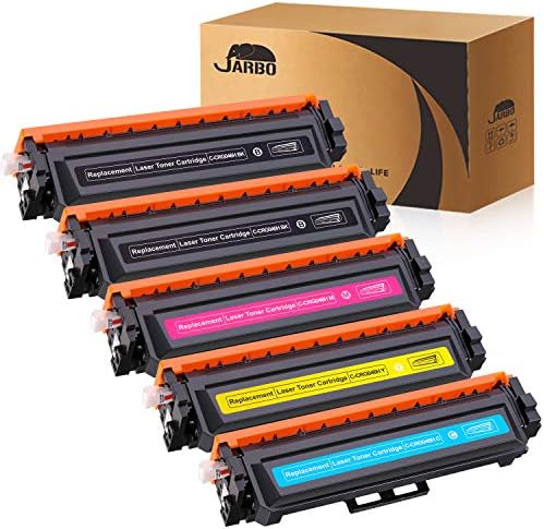 JARBO Compatible Toner Cartridge Replacement for Canon 046 046H CRG-046H CRG-046, Use with Canon Color ImageCLASS MF733Cdw MF731Cdw MF735Cdw LBP654Cdw Printer (5 Packs)