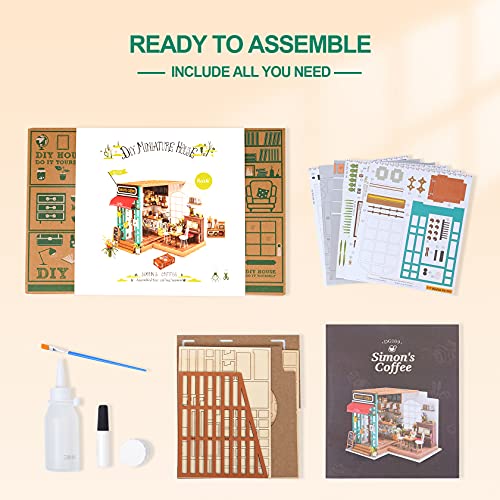 Rowood DIY Miniature Dollhouse Kit with Furniture, 124 Scale Model