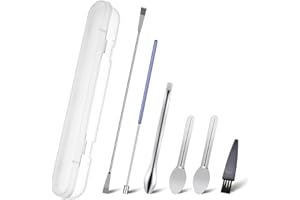 Capsule Filling Micro Spoon Spatula, Micro Powders Tamper Tool, Sampling Spoon for Capsules Filling, Capsule Filling Tools wi