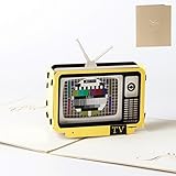 Doober 3D Pop Up Television Birthday Greeting Card