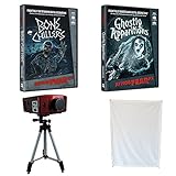 AtmosFear FX Ghostly Apparitions & Bone Chillers Special. DVD's Plus LED Virtual Projector & Rear Projection Screen w/ Mounting Hardware for Virtual Halloween Window Projection Movies
