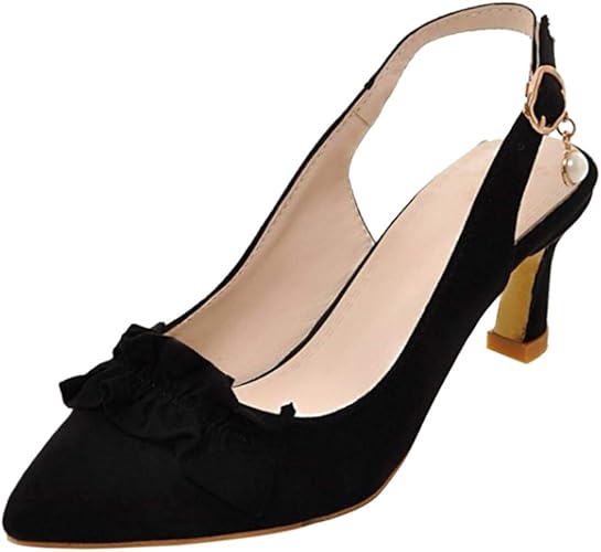 Kaizi Karzi Women Elegant Kitten Heel Dress Shoes Slingback: Amazon.co