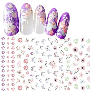 Amazon ドライフラワー 花 薔薇 ローズ ラベンダー 夏花 葉 3dシール