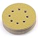 LotFancy 100 PCS 80 Grit Sandpaper, 5 Inch 8 Hole Sanding Disc Aluminum Oxide, Orbital Sander Sandpaper for Stripping Paint, Sand Paper for Wood, Plastic, Rust Removal, Random Orbital Sander Pads