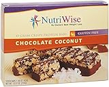 NutriWise - Chocolate Coconut Crispy Diet Protein Bars (7 bars)
