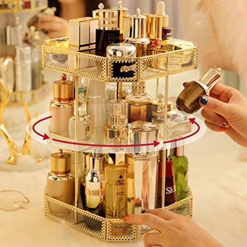 Amazon Co Jp メイク収納ボックス 化粧品収納ボックス コスメボックス タワー ガラス おしゃれ 回転 ３６０度回転式 透明化粧品ケース コスメ収納 大容量 化粧品入れ メイクケース 化粧品ラック プレゼント ホーム キッチン