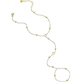 foyjoey Toe Ring Anklets for Women Waterproof 18K Gold Plated Pearl Beaded Heart Diamond Ankle Bracelets Dainty Foot Chain Anklets Beach Jewelry Christmas Gifts