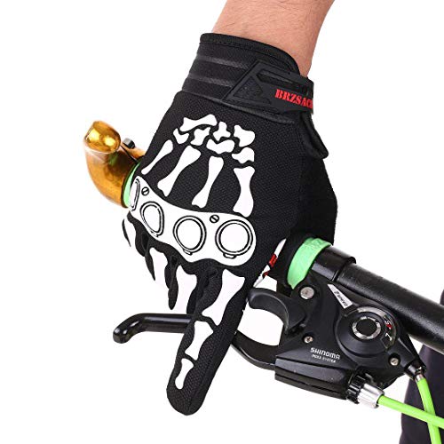 BRZSACR Unisex Bicycle Cycling Gloves-Mountain Bike Gloves Dirt Bike Gloves .Suitable for: Cycling, Climbing, Rock Climbing, Fishing, Racing and Other Outdoor Sports (Black, l) - Thumbnail 3