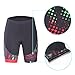 beroy Womens Bike Shorts with 3D Gel Padded,Cycling Women's Shorts(red L)