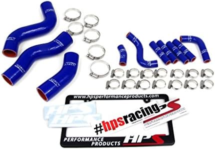 Lexus 96-97 LX450 FJ80 4.5L I6 HPS Blue Reinforced Silicone Radiator + Pesky Heater Hose Kit 1FZ-FE