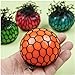 Giveme5 Funny Toy Antistress Face Reliever Grape Ball Autism Mood Squeeze Relief Healthy Toy Geek Gadget for Halloween Jokes 5cm