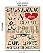 V-COSTA Wedding Guest Book Alternative with Hearts for Wedding Sign in | Wedding Memory Supplies - White