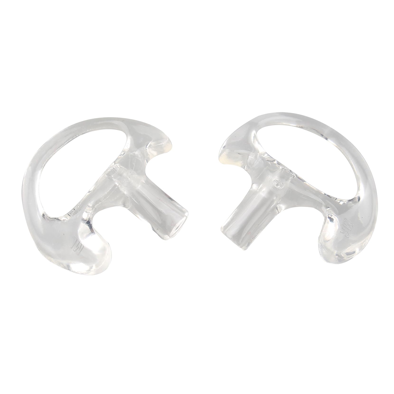 Jopto Transparent Walkie Talkie Headset Replacement Soft Silicone Gel Earplug Earbuds In-Ear Medium Earmold Two Way Radio Air Acoustic Coil Tube Earpiece Kit Compatible with Motorola Kenwood Baofeng