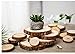 Bettewoo 50 pcs 1.5-2 inches Unfinished Natural Wood Slices Circles with Holes for Christmas Ornaments and Home Hanging Decorations