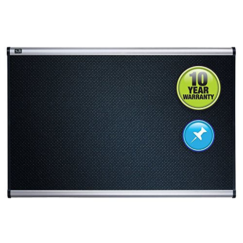 Quartet Bulletin Board, 3' x 2', Embossed, Hi-Density Foam, Aluminum Frame (B343A)