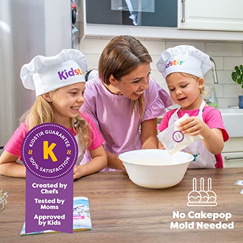 KIDSTIR Kids Baking Set DIY Baking Kits, Cake Pop Kit with Everything,  All-in-One Baking Kit with Cake Pop Sta