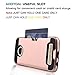 Moto Z Play Case,AnoKe [Credit Card Slots Holder][Not Wallet] Hard Silicone Rubber Hybrid Armor Shockproof Protective Case for Motorola Moto Z Play Droid(2016) KLS Rose Gold