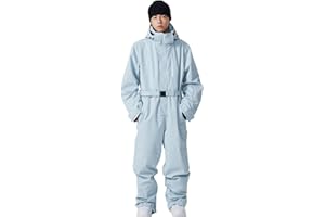 SnowElve Women and Men's One Piece Ski Suit Waterproof Insulated Snowboard Jacket Snow Suit Winter Outdoor Snowsuit