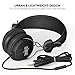 Sentey LS-4124 Curve On-Ear Headphones with In-Line Microphone (Black)