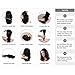 Short Human Hair Wigs for Black Women Curly Wavy Lace Front Wig Brazilian Full Lace Wigs with Baby Hair Natural Color (8 inch, 130% density lace front wig)