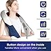 Back Massager with Heat - Shiatsu Neck Back Massager - Christmas Fashion Gifts for Boyfriend, Girlfriend, Everyone, Grandma, Grandpa - Kneading Electric Back Massage Pillow for Back, Neck, Shoulder