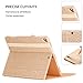 iPad Pro 12.9 (Compatible with 2017 and 2015 Model) Case, WWW [Luxury Laser Flower] Premium PU Leather Case Protective Cover with Auto Wake/Sleep Feature for iPad Pro 12.9 (Both 2017 and 2015) Gold